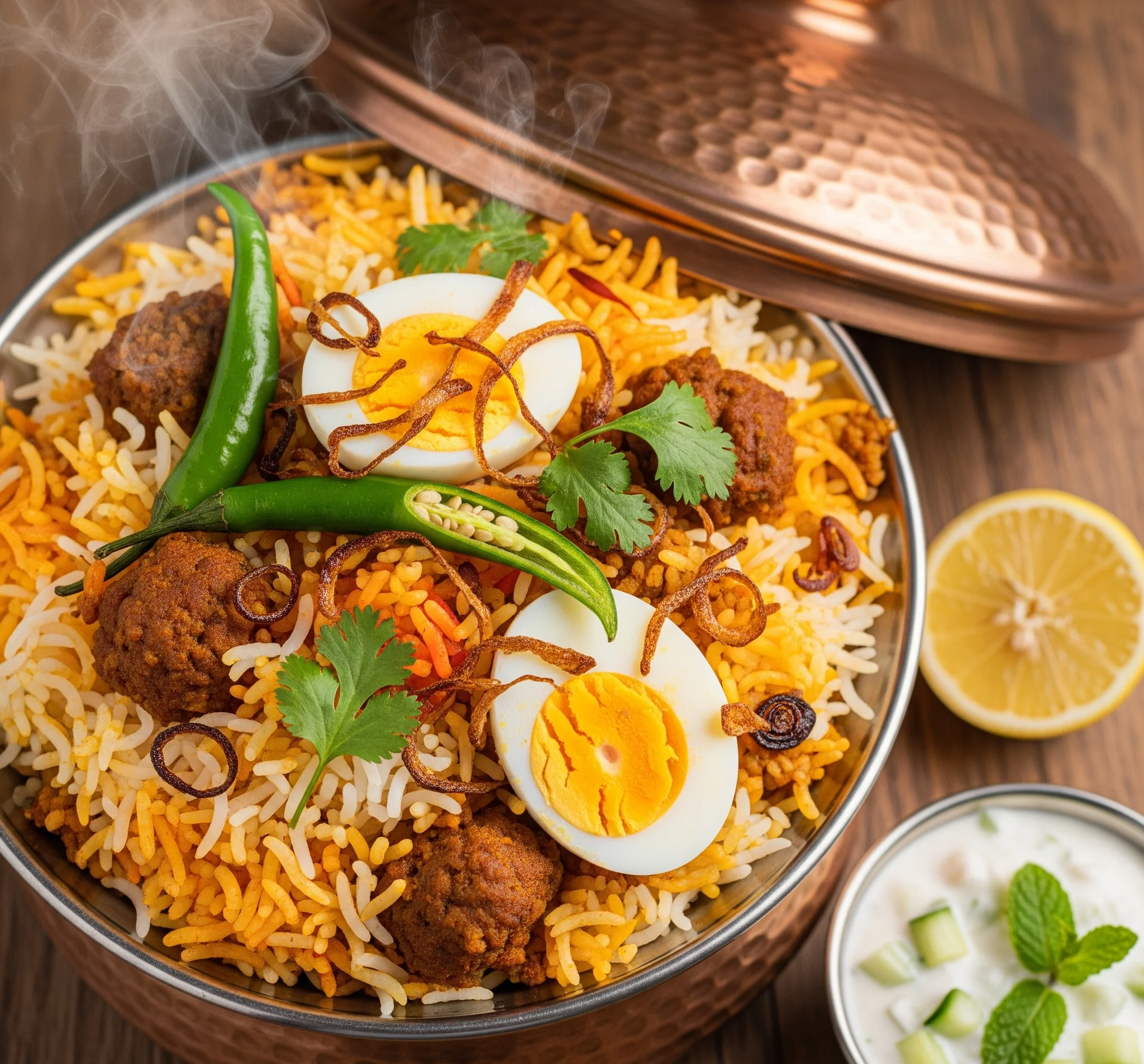 Anda Keema Biryani Recipe