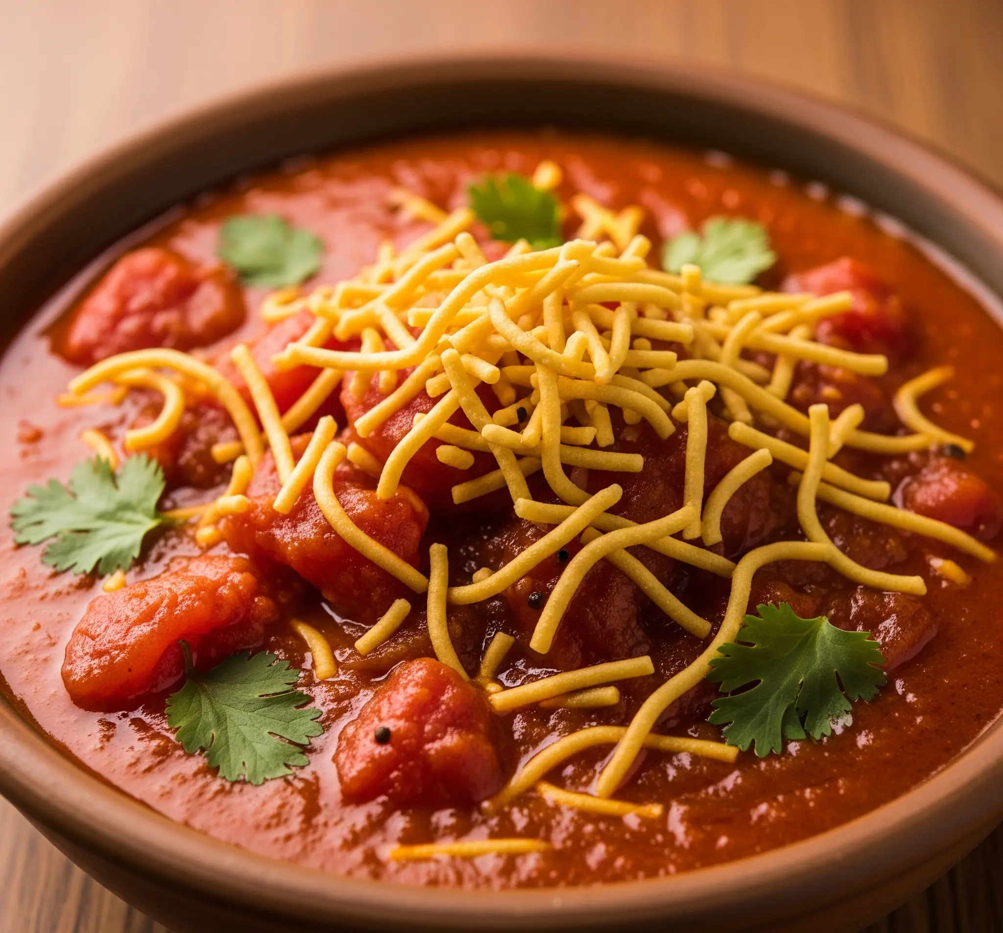 Gujarati Sev Tameta Recipe