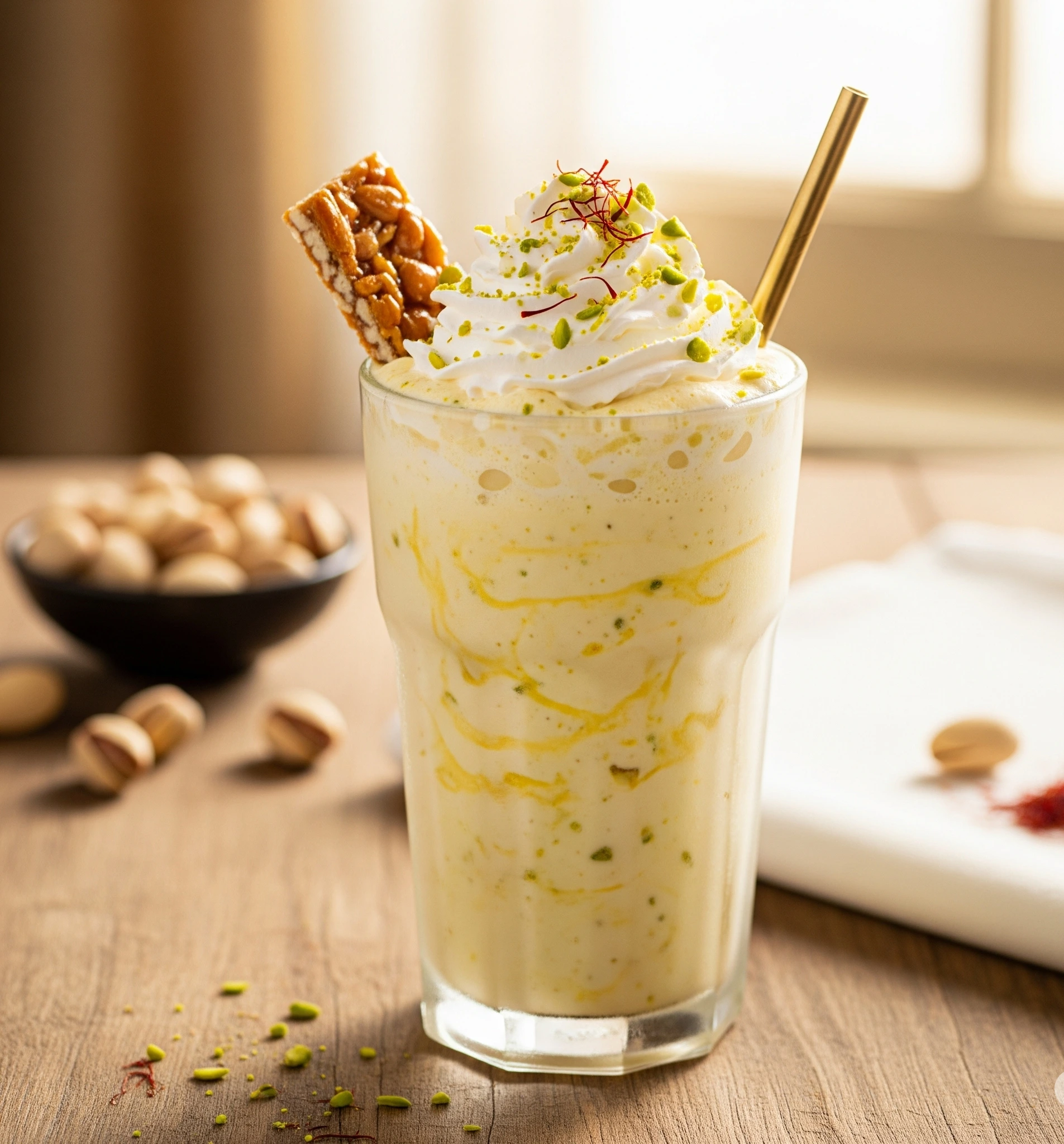Kesar Pista Milkshake Recipe