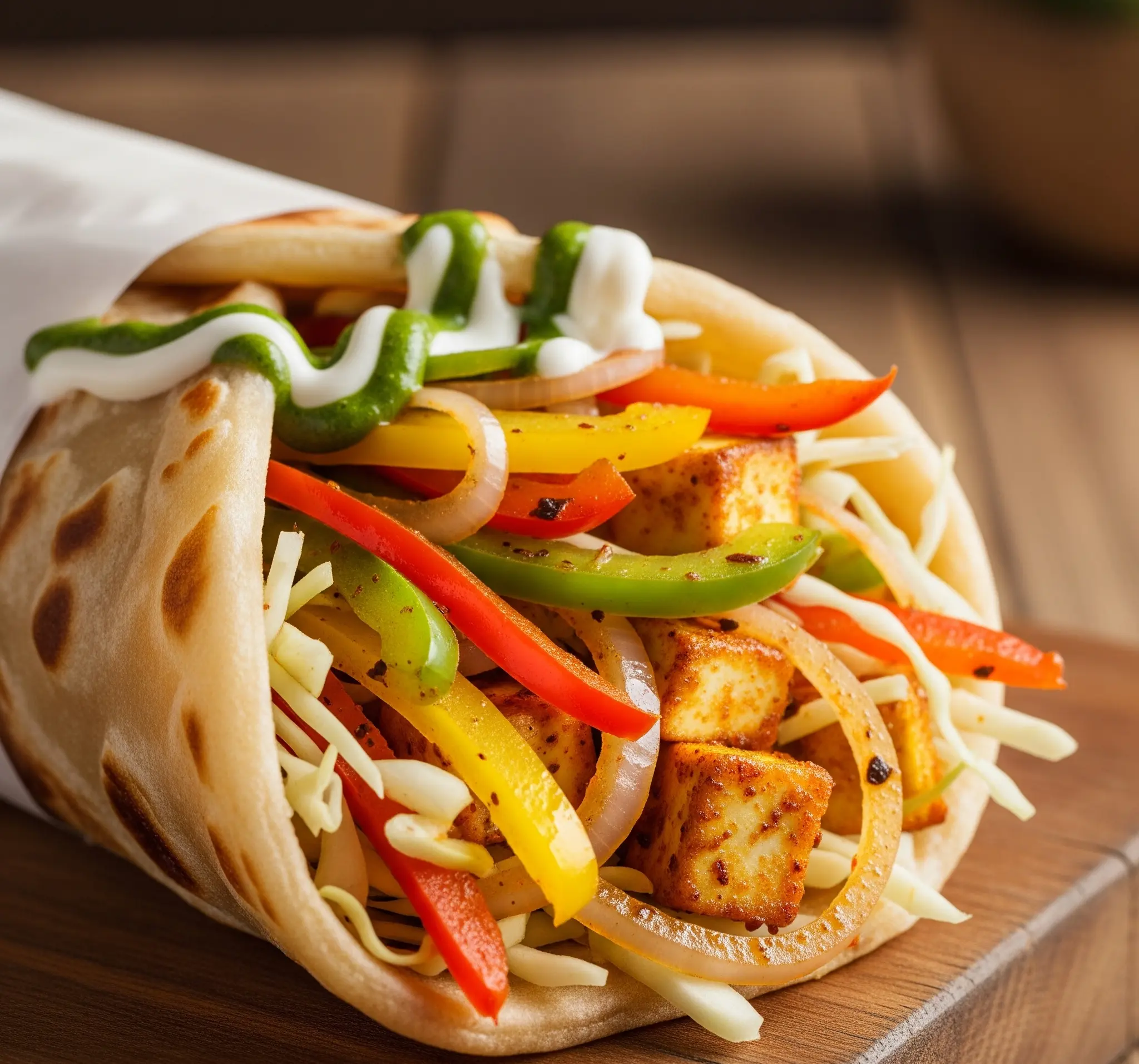 Veg Kathi Roll Recipe